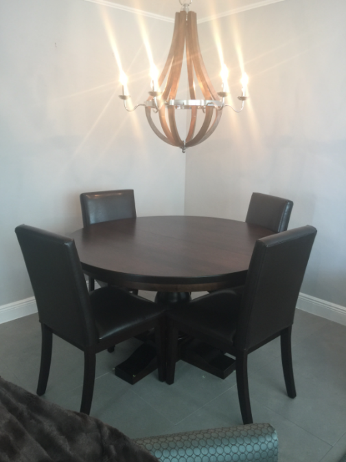 Salem Single Pedestal Dining Table from DutchCrafters Amish Furniture