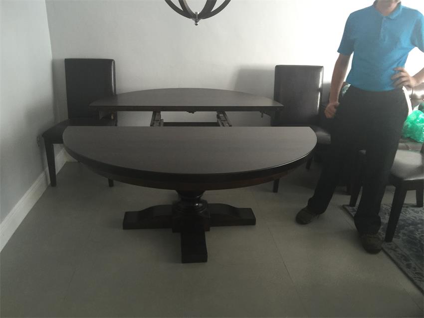 Salem Single Pedestal Dining Table from DutchCrafters Amish Furniture