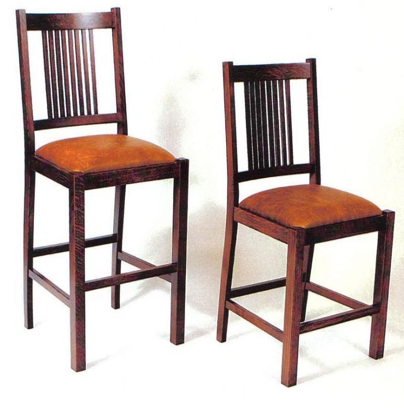 Woodland Mission Bar Stool from DutchCrafters Amish Furniture