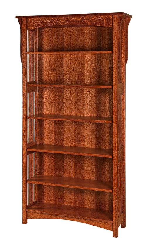 Amish Lancaster Mission Open Bookcase
