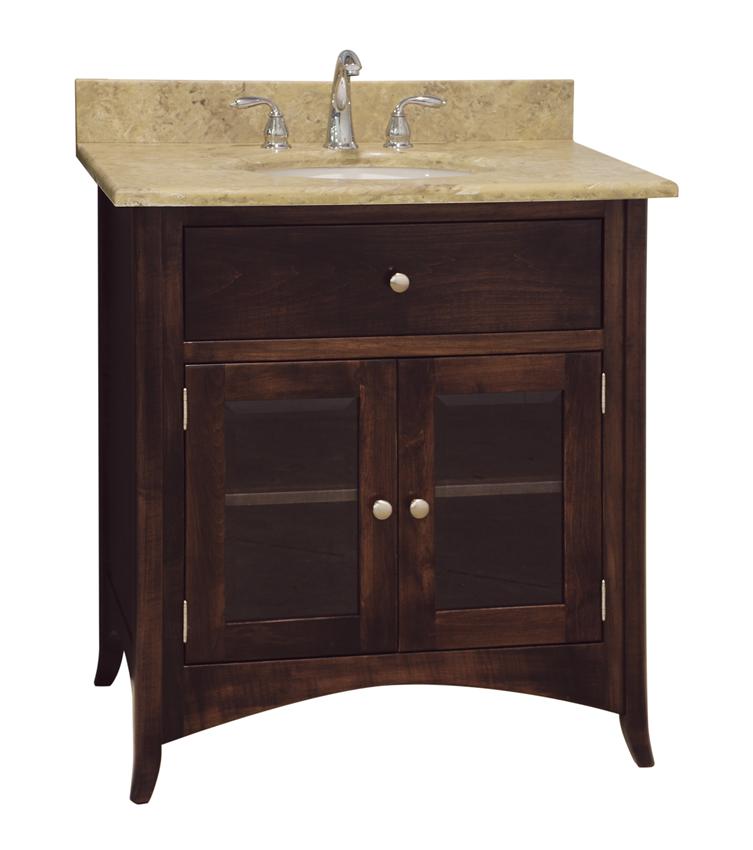 Amish 33\u0026quot; Santa Barbara Single Bathroom Vanity Cabinet
