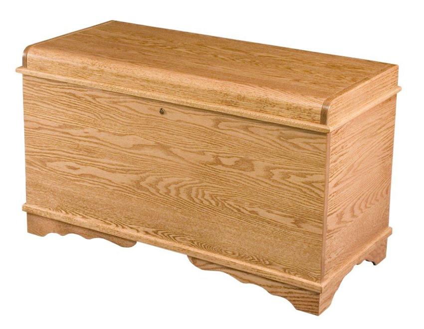 Bedroom Furniture | Hope Chest | American Made Amish Waterfall Hope Chest from DutchCrafters Amish Furniture