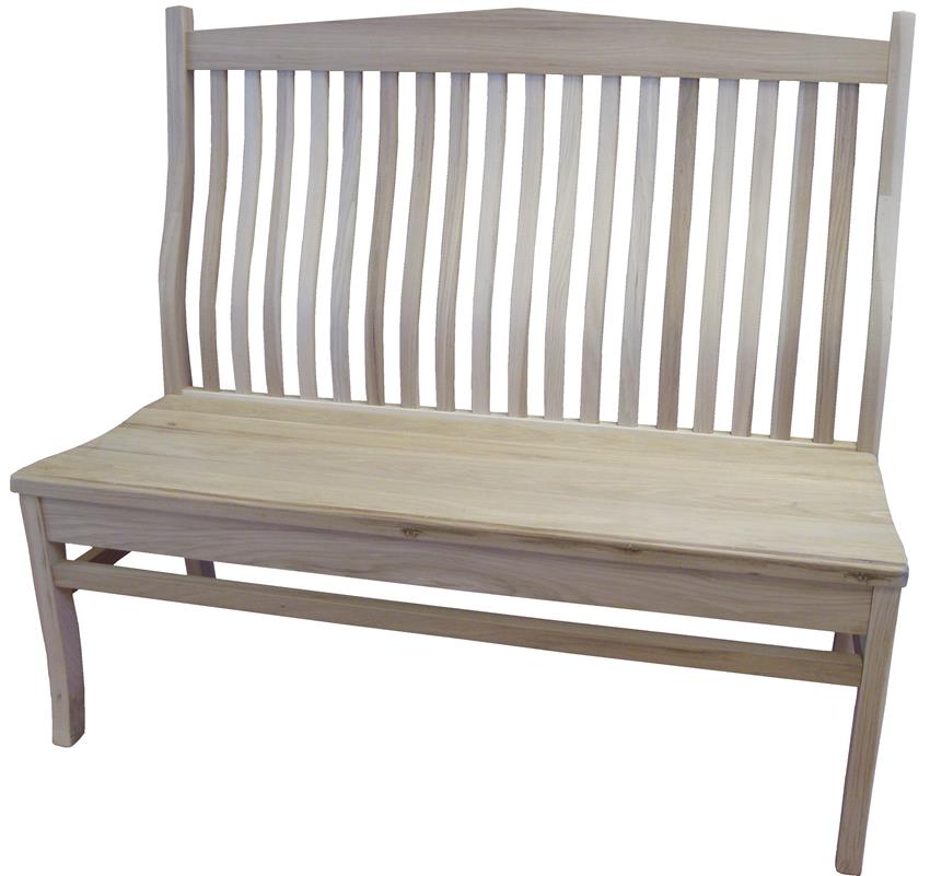 Arched Back Mission Bench from DutchCrafters Amish Furniture