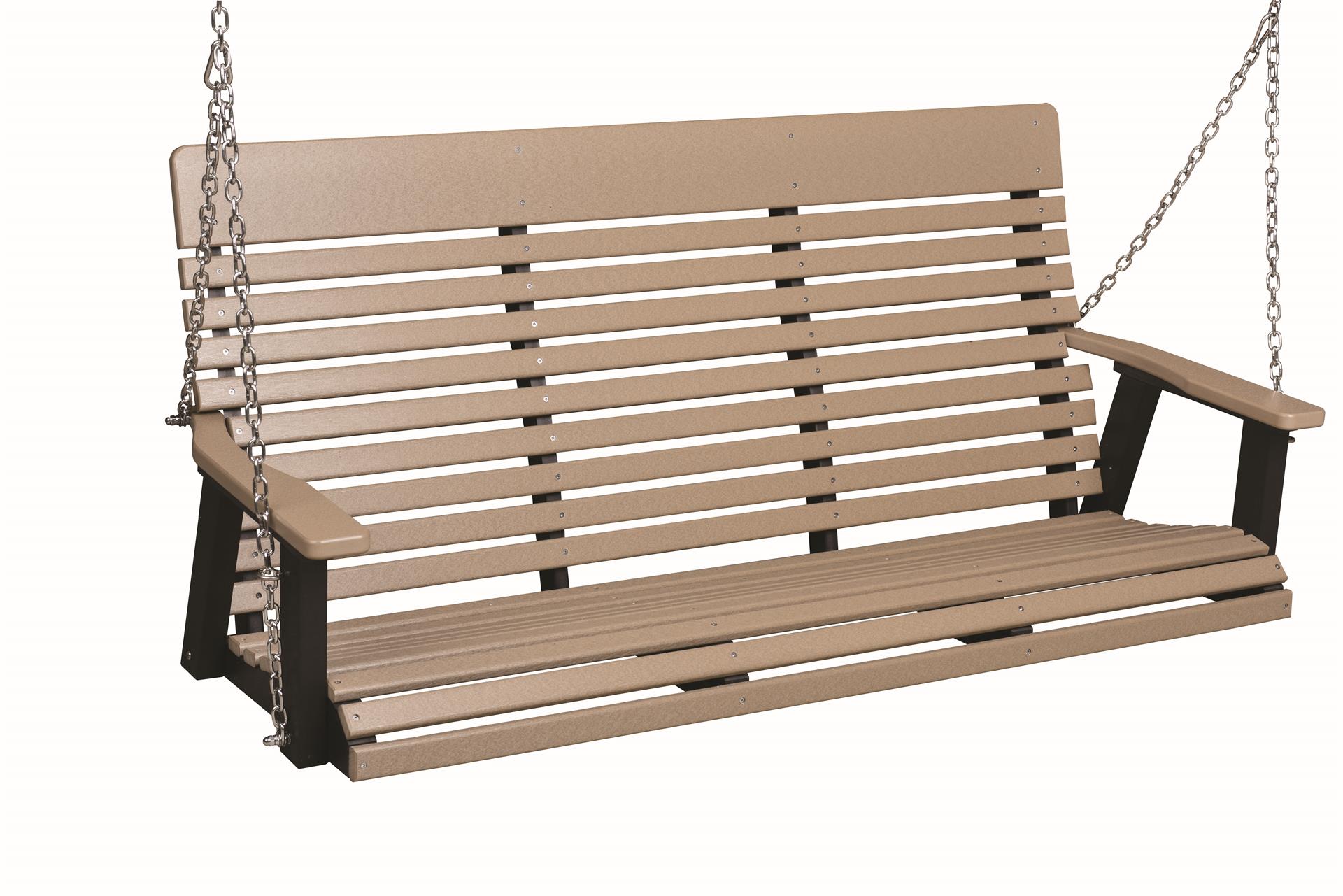Berlin Gardens CasualBack 5' Poly Porch Swing from DutchCrafters