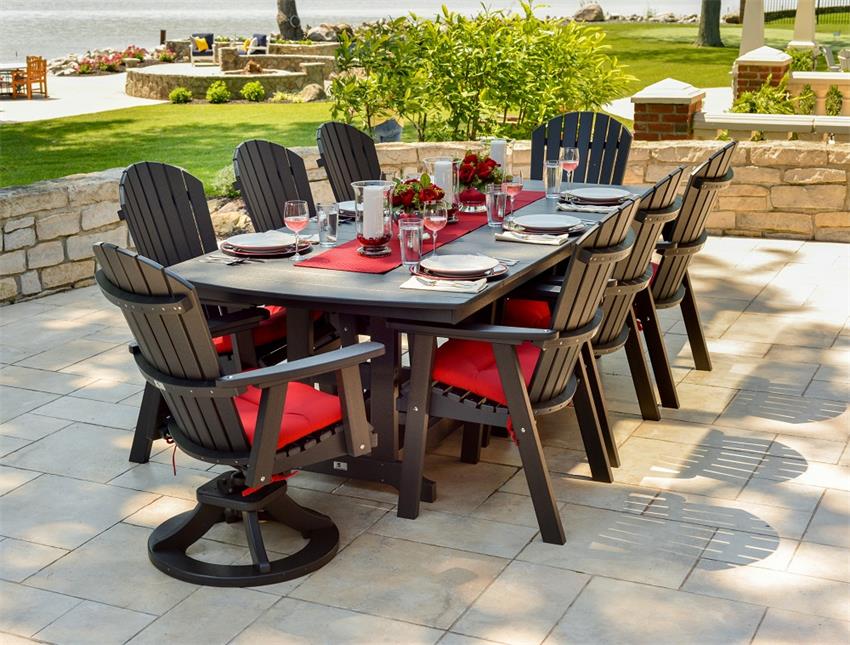 Berlin Gardens 44 X 96 Clic Outdoor Dining Height Table From