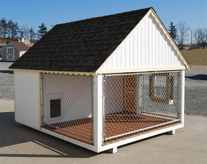 Amish Handcrafted 8'x 10' Cape Cod Cozy Dog Kennel