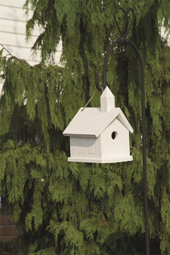Amish Garden Church Bird House