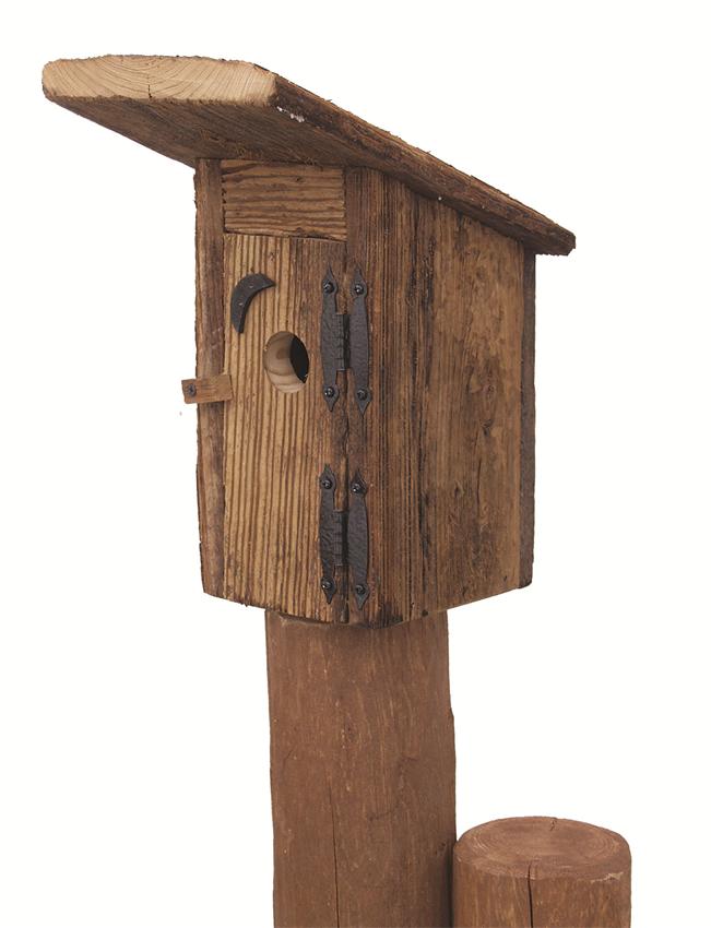Amish Rustic Outhouse Garden Bird House