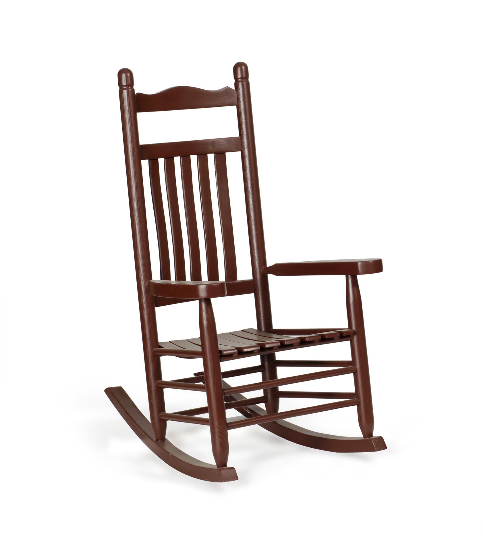 Amish Ash Wood Lumbar Porch Rocking Chair from ...