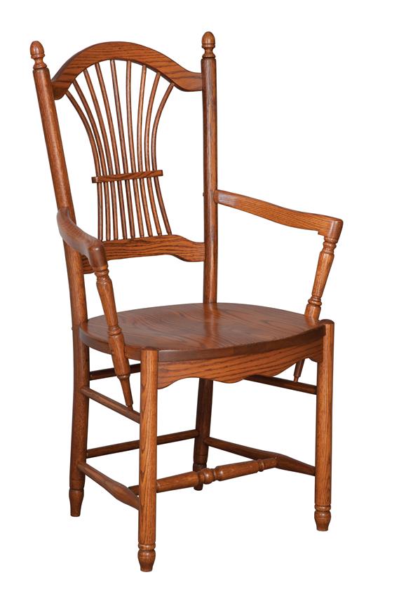 Amish Made Sheaf Back Dining Chair Dutchcrafters Chairs Amish Hanover Sheaf Back Dining Chair