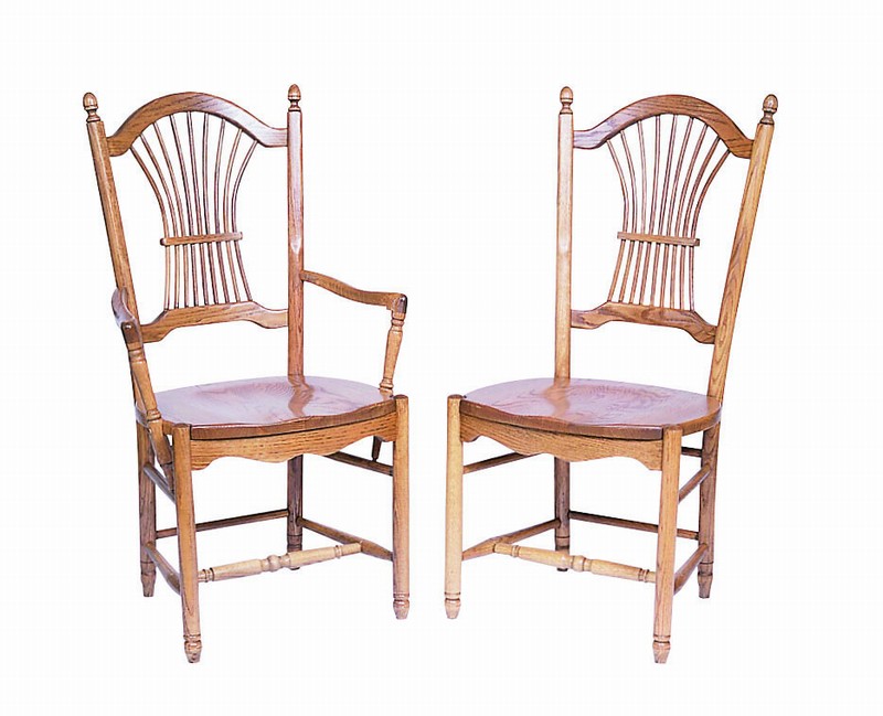 Amish Made Sheaf Back Dining Chair Dutchcrafters Chairs