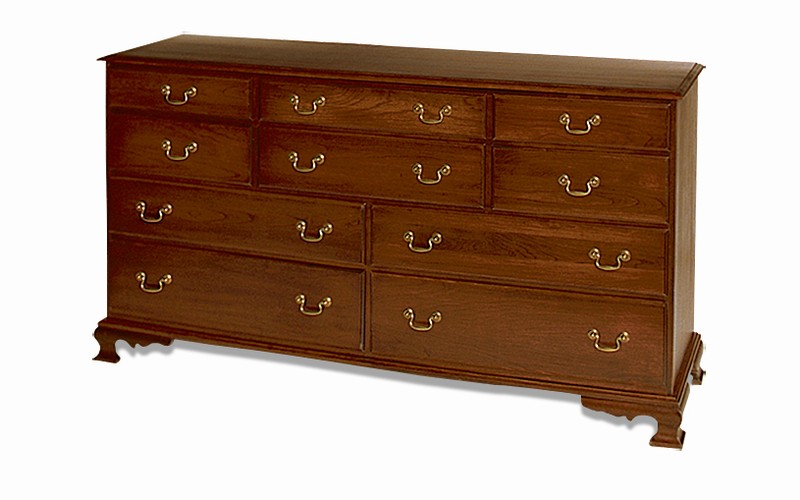 Amish Colonial Triple Dresser