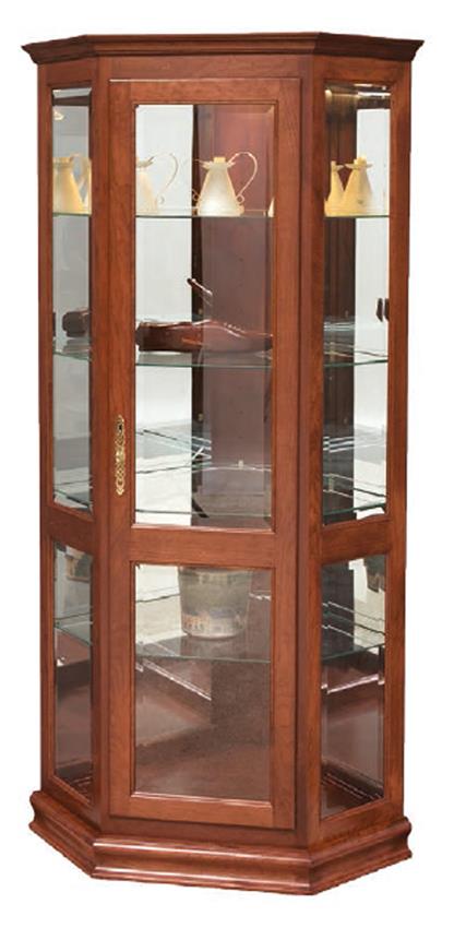 Solid Wood Curio Cabinet from DutchCrafters Amish Furniture