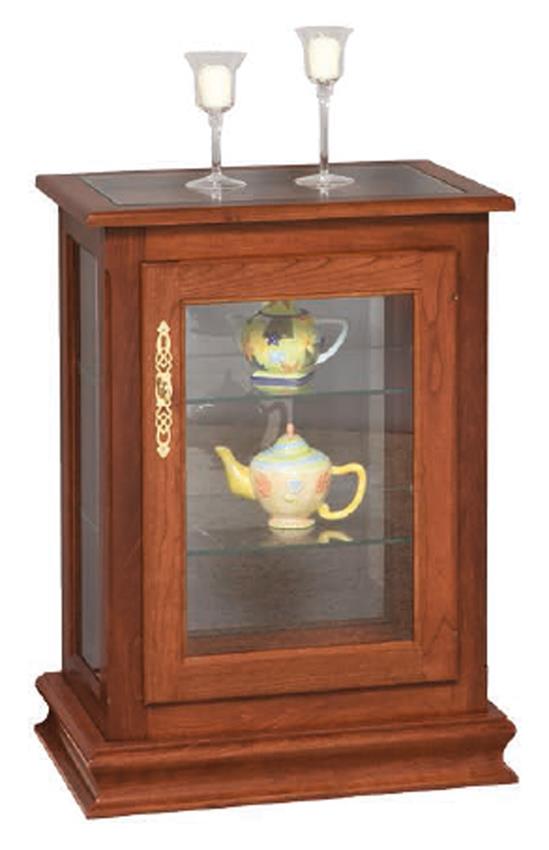 Curio Coffee Tables Display Table Ideas Amish Console Curio Display Case End Table