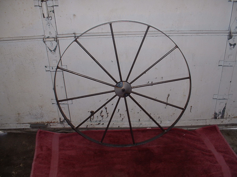 Amish Metal Buggy Wheel 36" Diameter