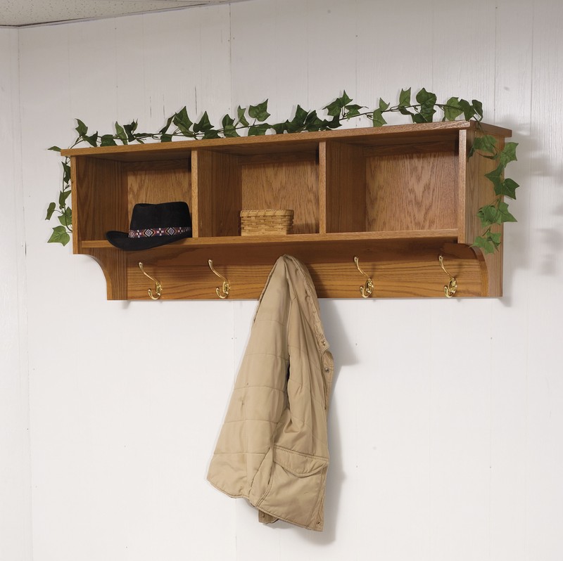 hanging shelf with hooks