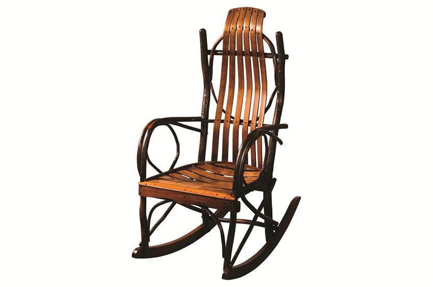 Hickory Big and Tall Rocking Chair Amish Made Porch Rockers