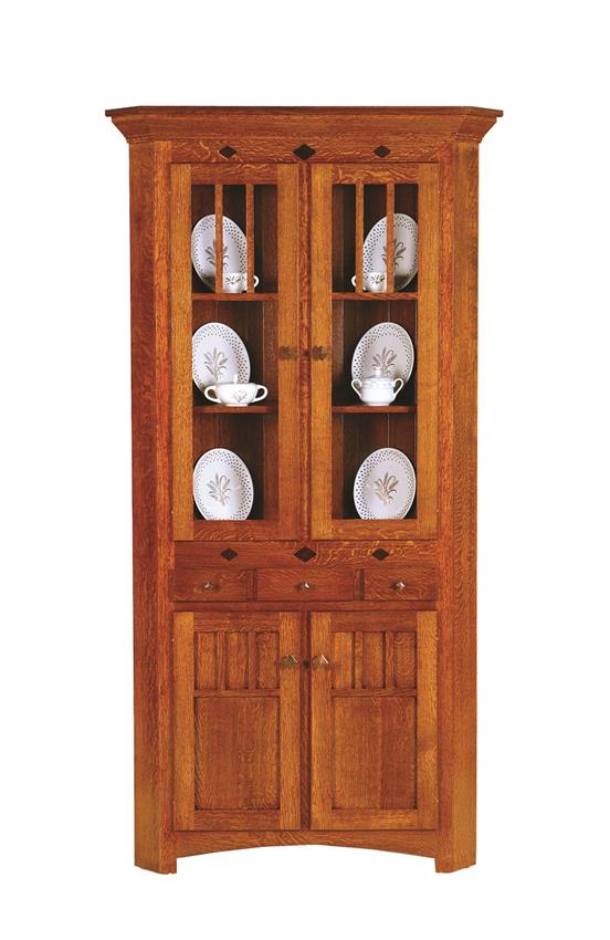 Royal Mission Corner Hutch from DutchCrafters Amish Furniture