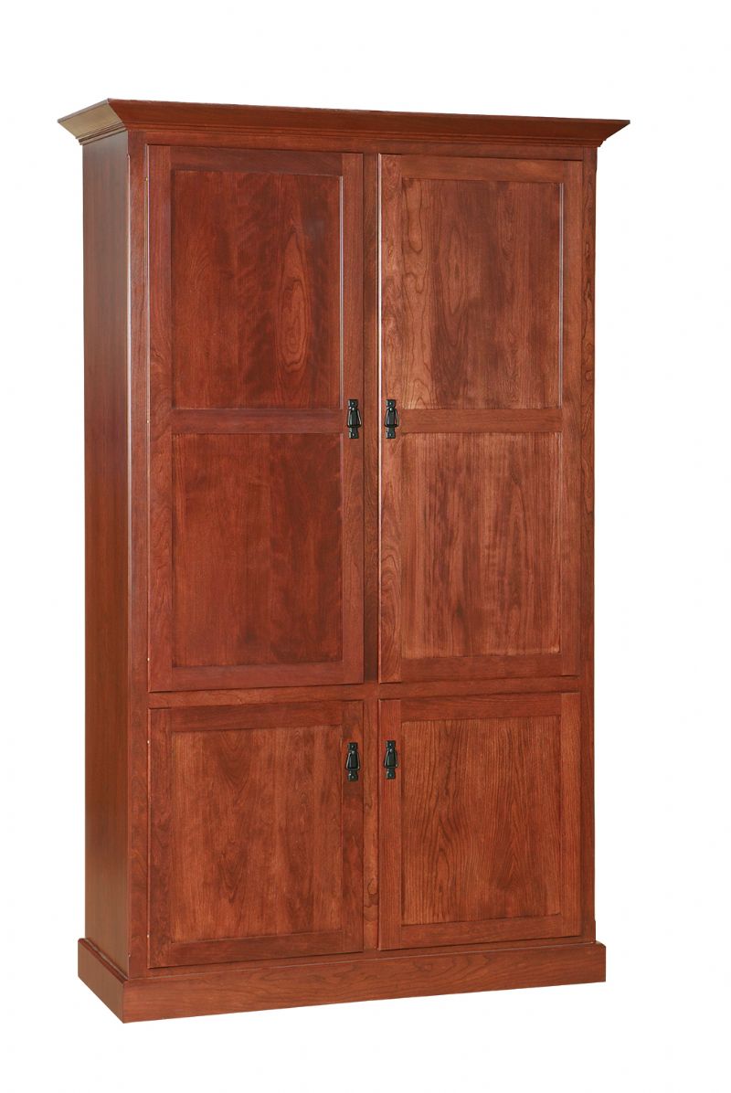 Amish Bookcase with Doors - Choose Shaker, Mission or Country Style