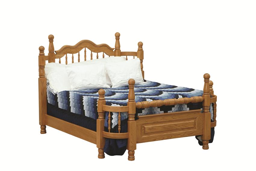 Amish Early American Wrap Around Bed from DutchCrafters Amish