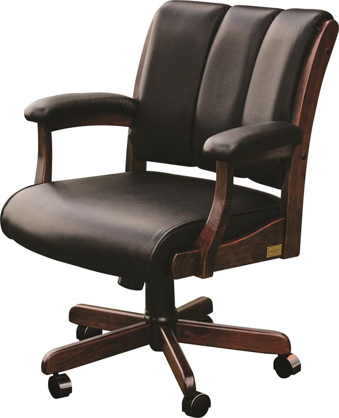 Edelweiss Desk Chair With Arms From Dutchcrafters Amish Furniture Amish Edelweiss Desk Chair With Arms
