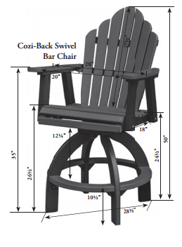 Swivel Bar Chair berlin gardens cozi-back outdoor swivel poly bar stool from Swivel Bar Chair berlin gardens cozi-back outdoor swivel poly bar stool from