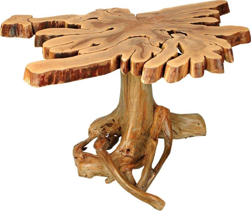 Cypress Dining Table With Stump Base Amish Cypress Dining Table with Stump Base - Cypress Dining Table With Stump Base