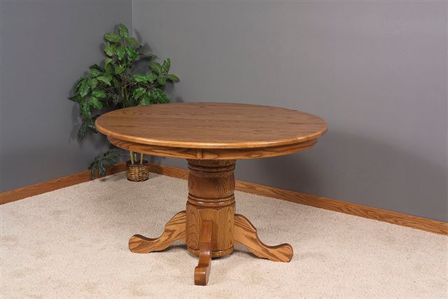 36" single pedestal dining room table 36" single pedestal dining room table