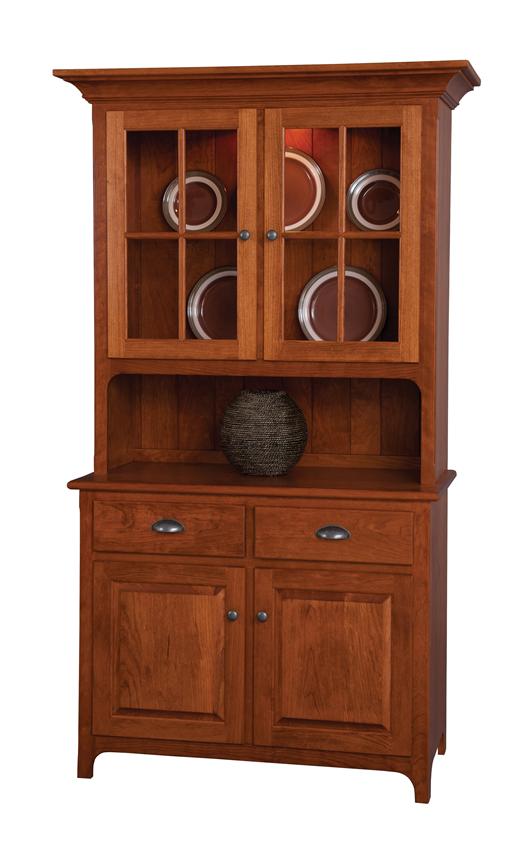 Plymouth TwoDoor Hutch from DutchCrafters Amish Furniture