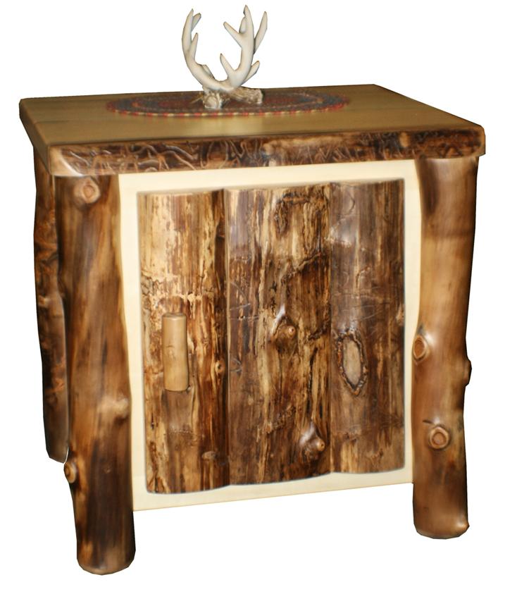 Rustic End Tables amish rustic log end table with door Rustic End Tables amish rustic log end table with door