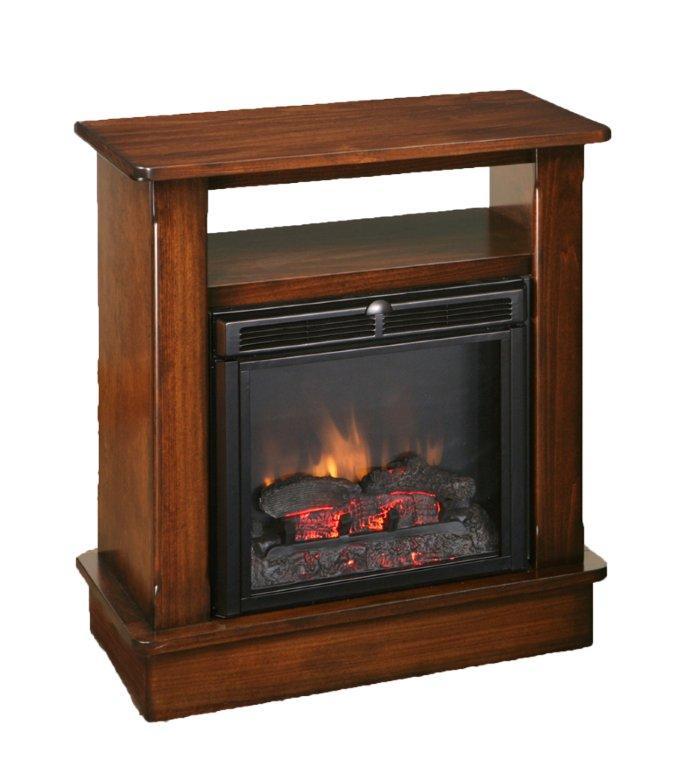 Amish Seneca Fireplace with Shelf and Remote