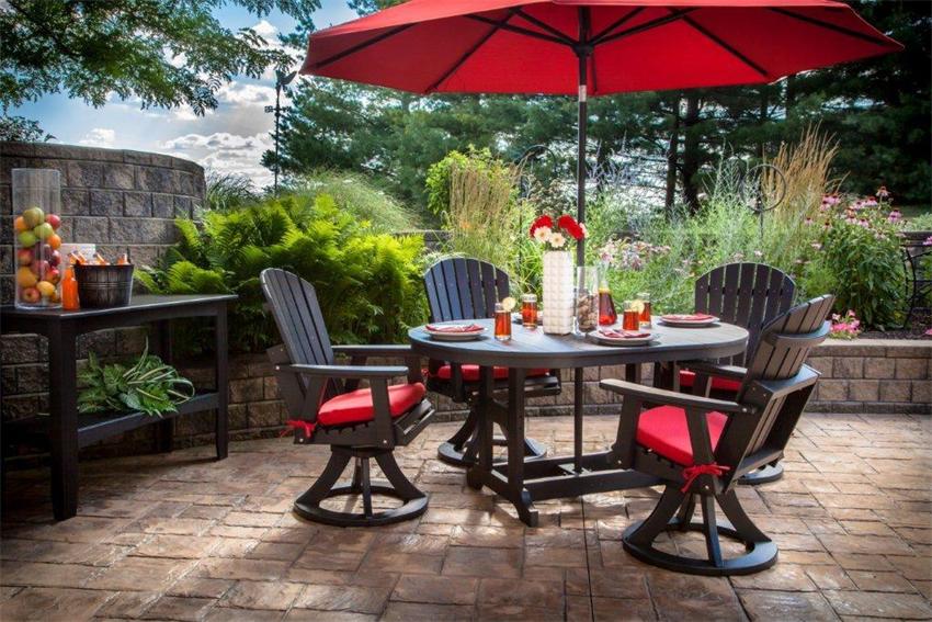 Berlin Gardens Cozi-Back Poly Swivel Rocker Dining Chair from Berlin Gardens Cozi-Back Poly Swivel Rocker Dining Chair from