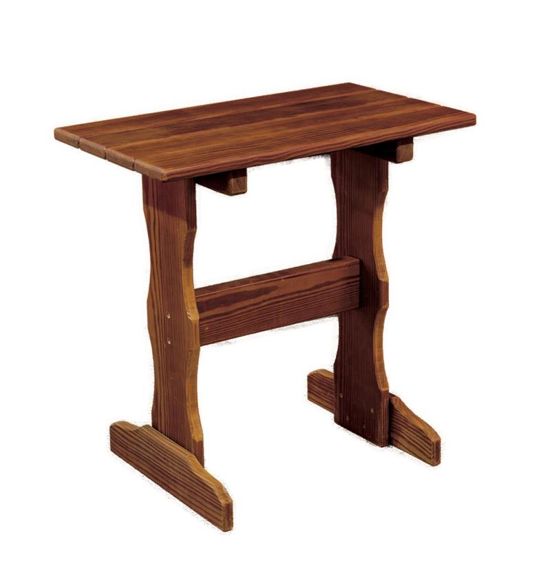 Cedar Wood Tall End Table from DutchCrafters Amish Furniture