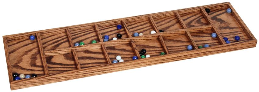 Wooden Game With Marbles Mancala Game with Marbles 56 Wooden Game With Marbles Mancala Game with Marbles 56