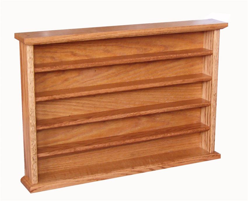 Amish Hardwood Shot Glass Display Rack