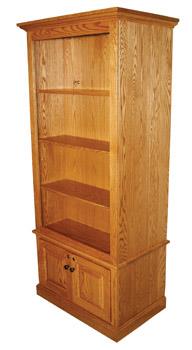 Amish Winchester Bookcase With Hidden Gun Case From Dutchcrafters