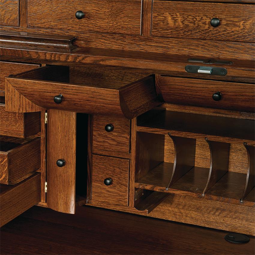 Mission Deluxe Roll Top Desk From Dutchcrafters Amish Furniture