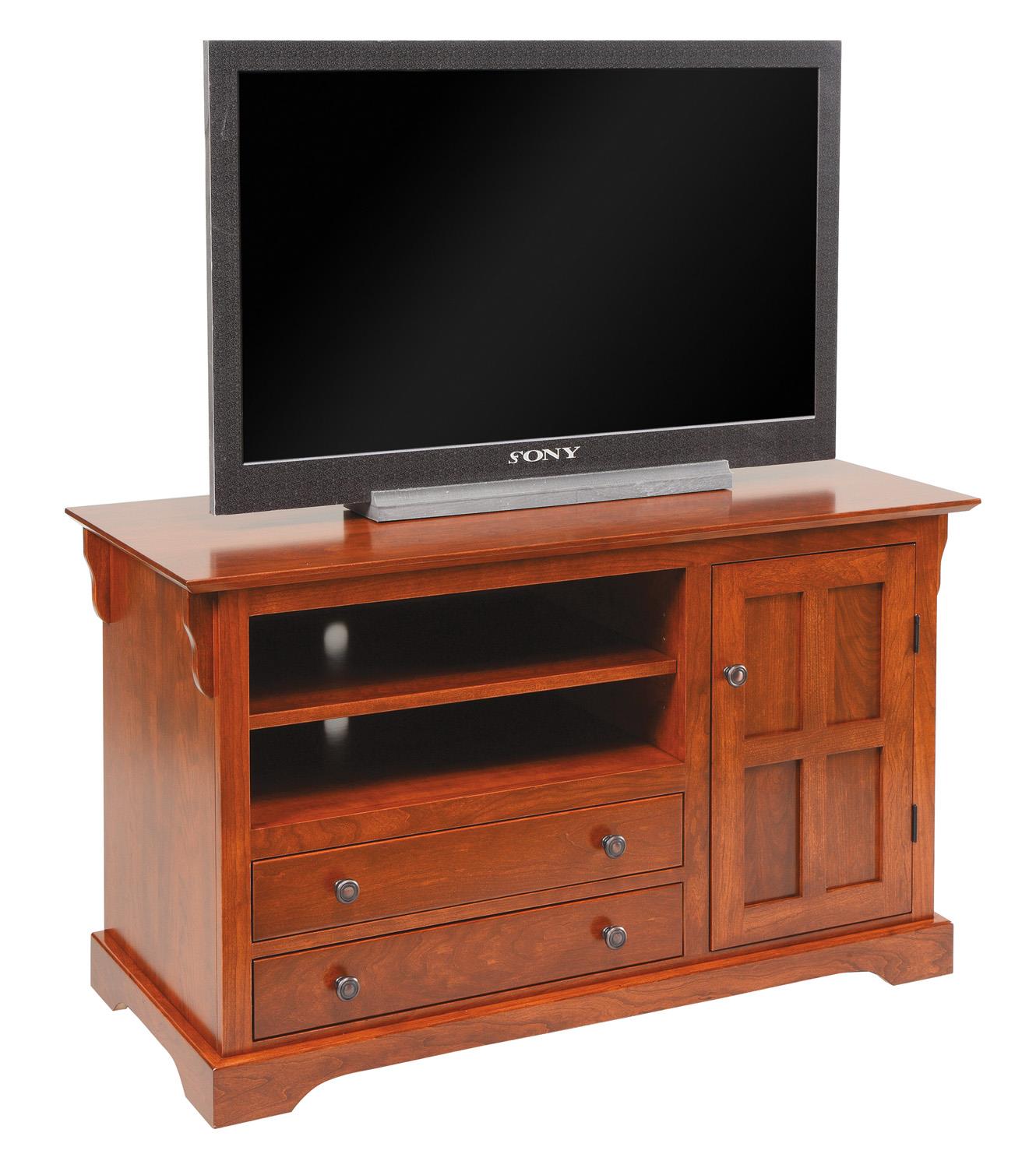 Amish 45 1/2" TV Stand with Door and Drawers