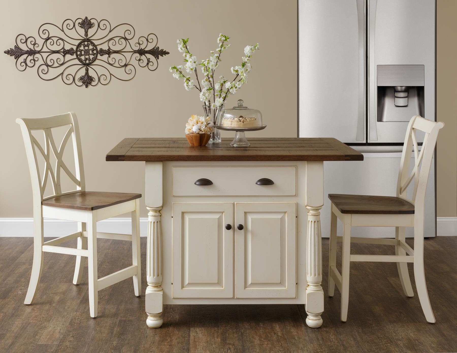 Creatice Kitchen Island Table With Chairs for Simple Design