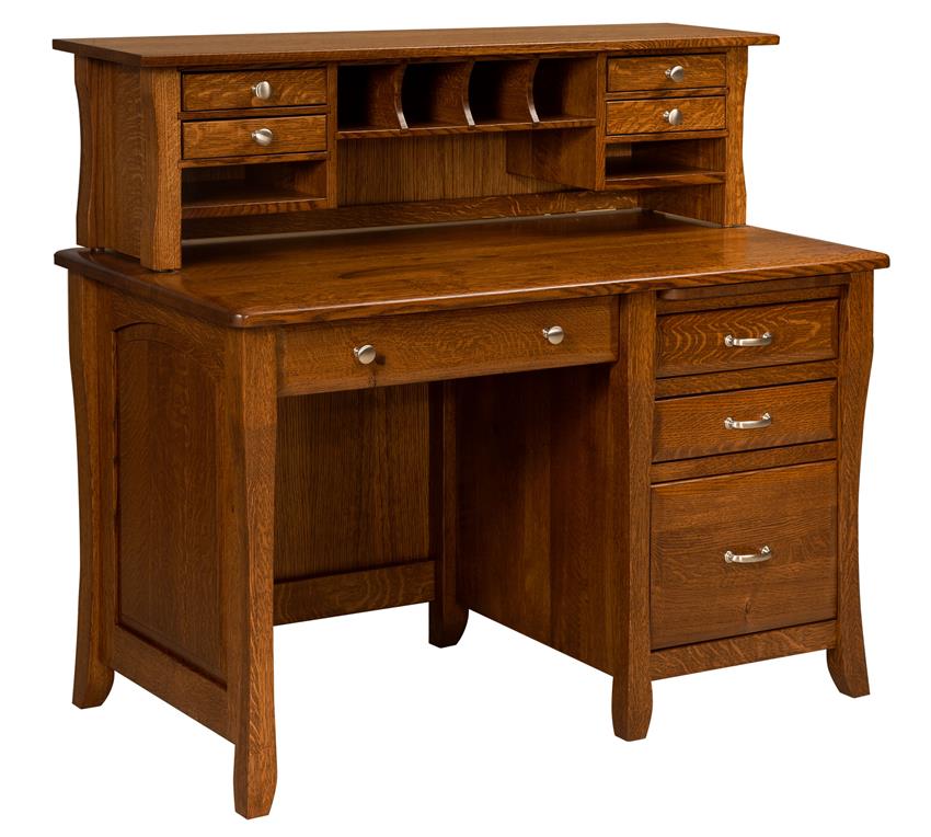 Berkley Desk with Optional Hutch from DutchCrafters Amish Furniture
