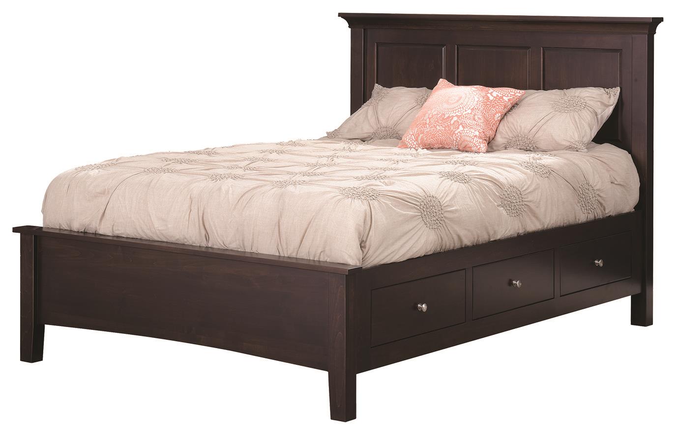 Amish Furniture Michigan Queen Bed Storage Amish Furniture Michigan Queen Bed Storage