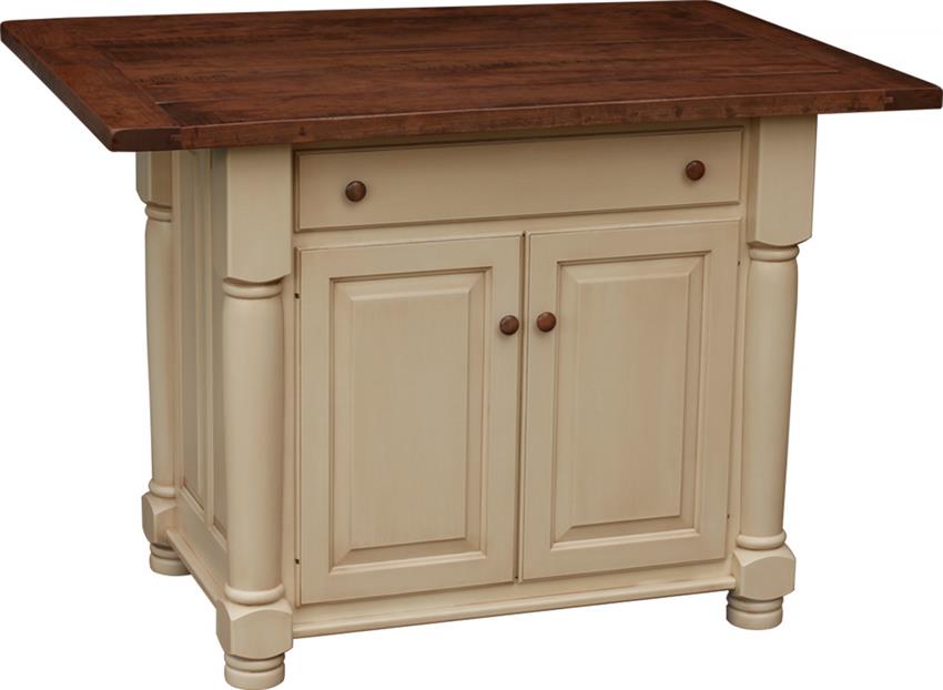 turned leg kitchen island with two doors turned leg kitchen island with two doors