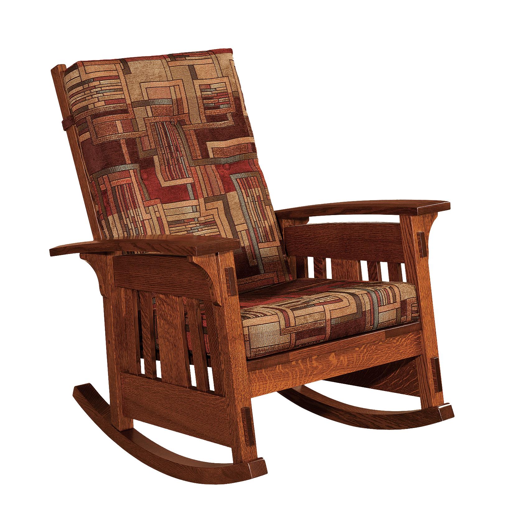 Pid 52708 Amish McCoy Upholstered Rocking Chair  10 