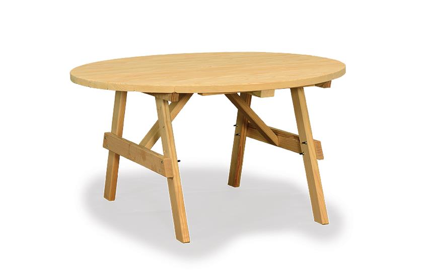 Yellow Pine Wood Round Table Amish Yellow Pine Wood Round Table