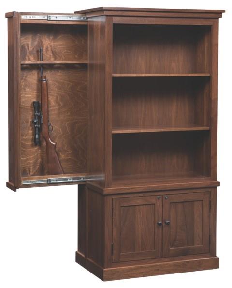 American Cambridge Bookcase With Hidden Gun Safe