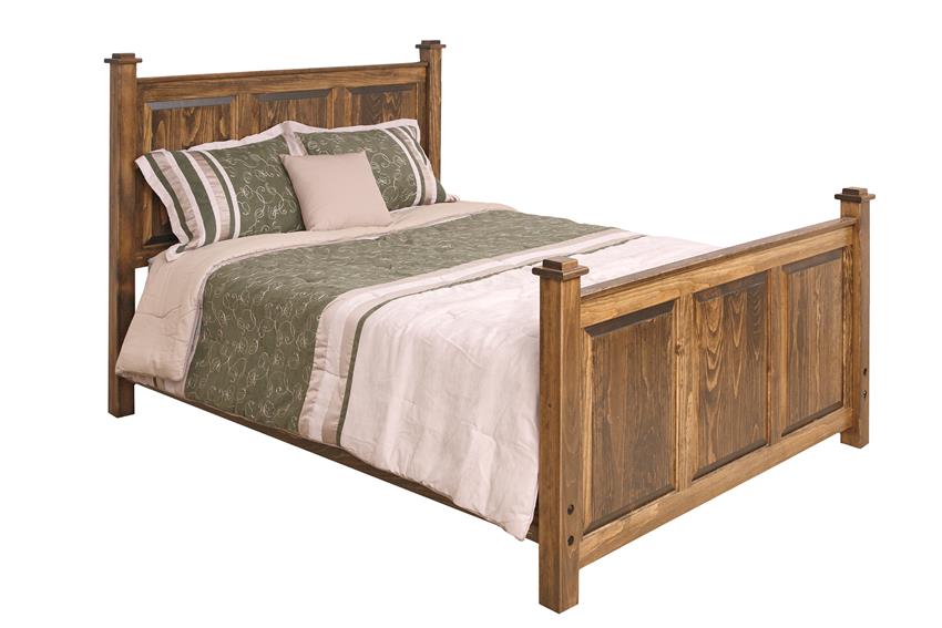Queen Shaker Style Pine Bed from DutchCrafters Amish Furniture