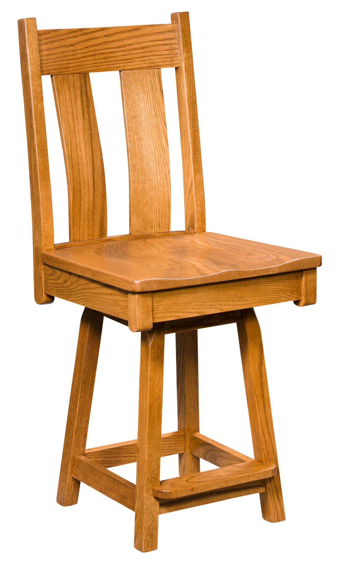 Bostonian Swivel Bar Stool from DutchCrafters Amish Furniture