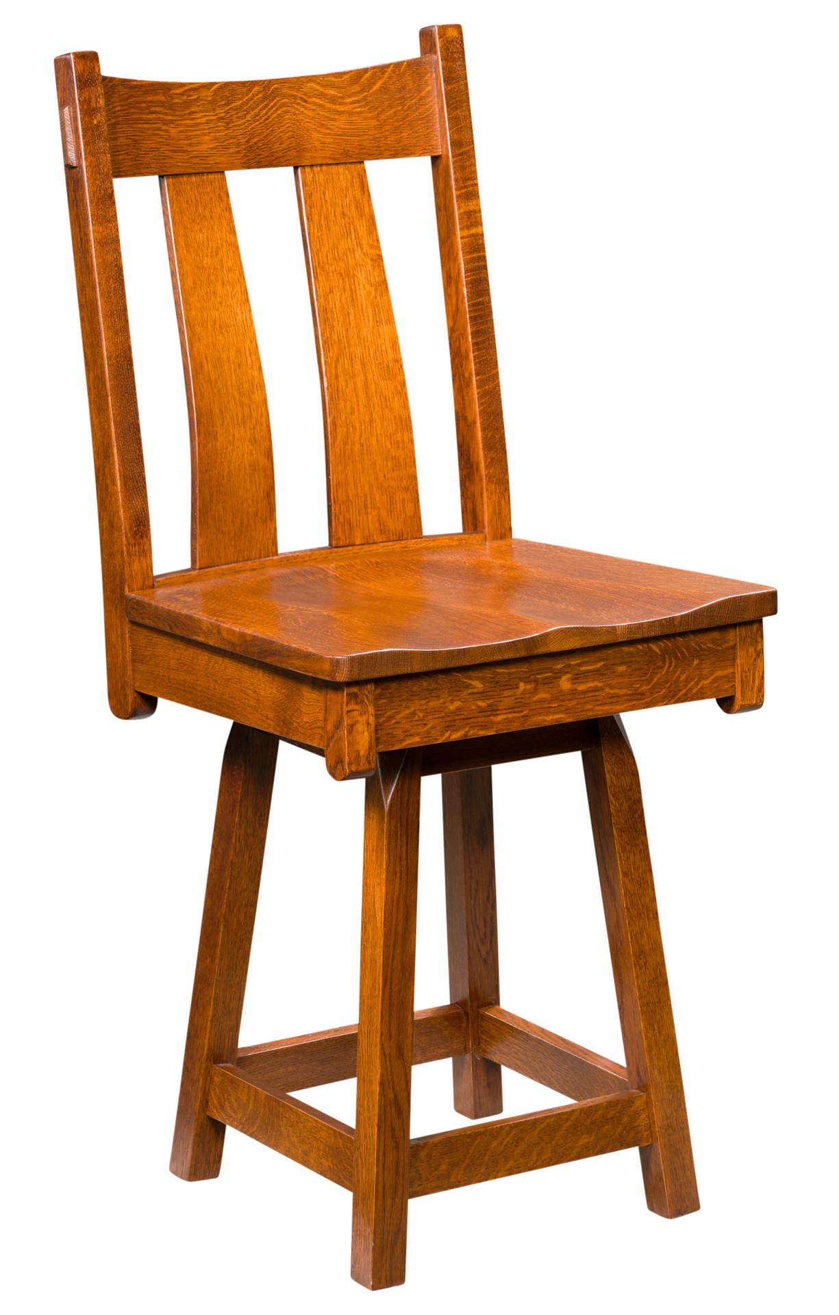 Fremont Swivel Bar Stool from DutchCrafters Amish Furniture