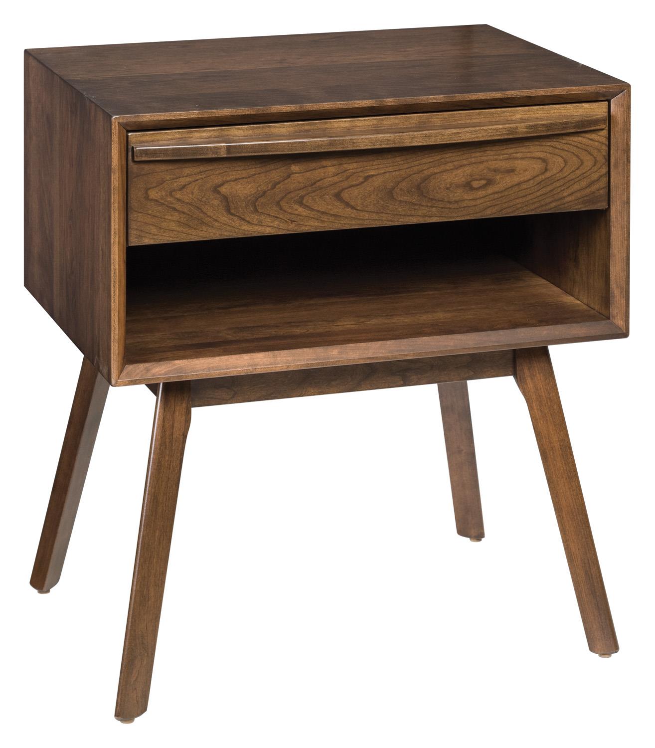 Mid Century Modern Bedside Table from DutchCrafters Amish Furniture