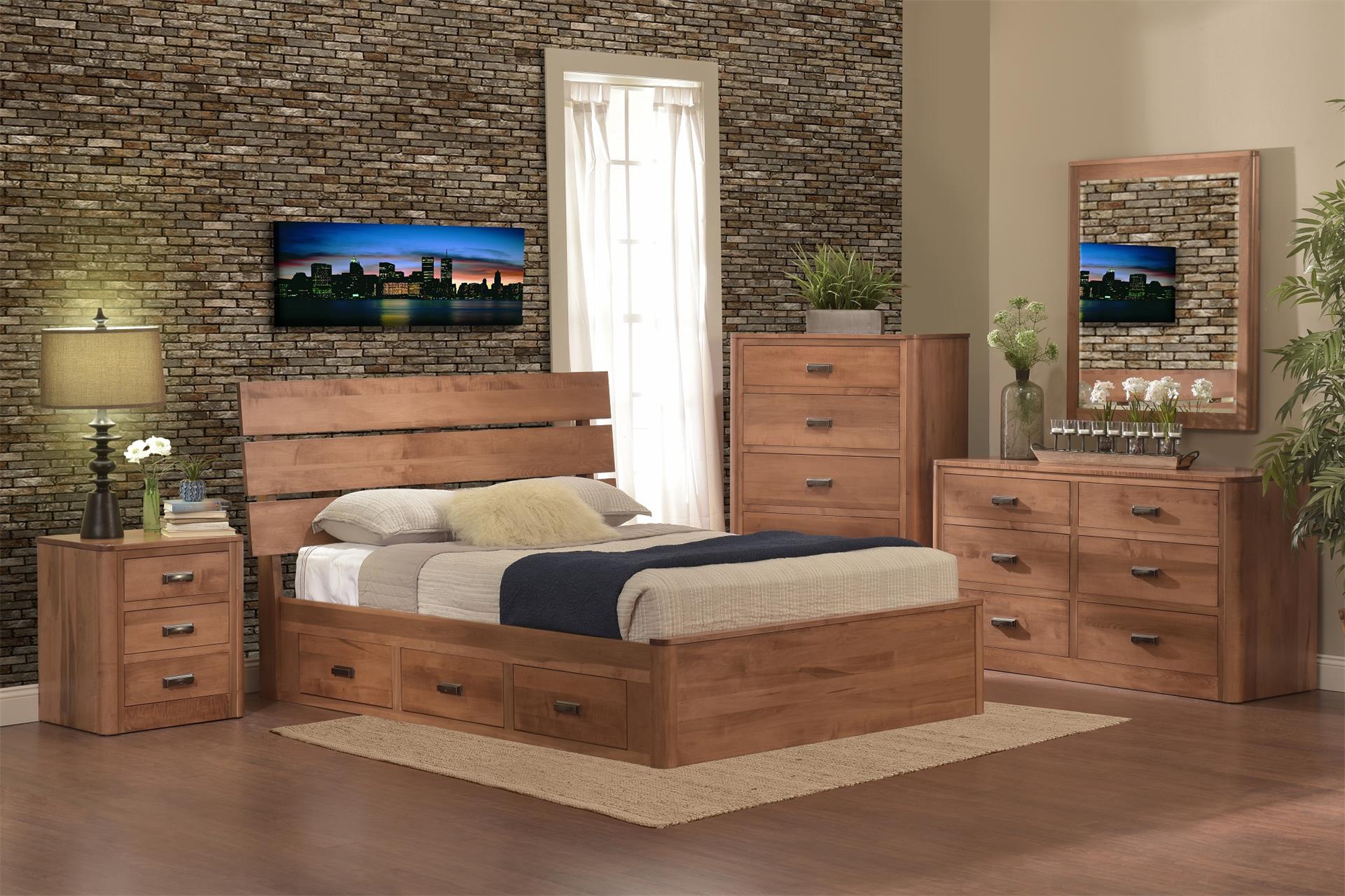 Galaxy Storage Bed Bedroom Suite from DutchCrafters Amish Furniture